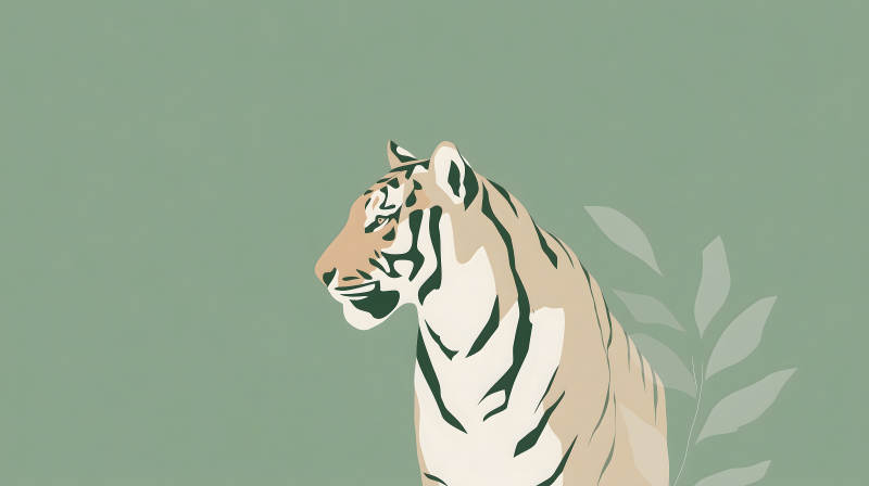 优雅的丛林猛虎图图片