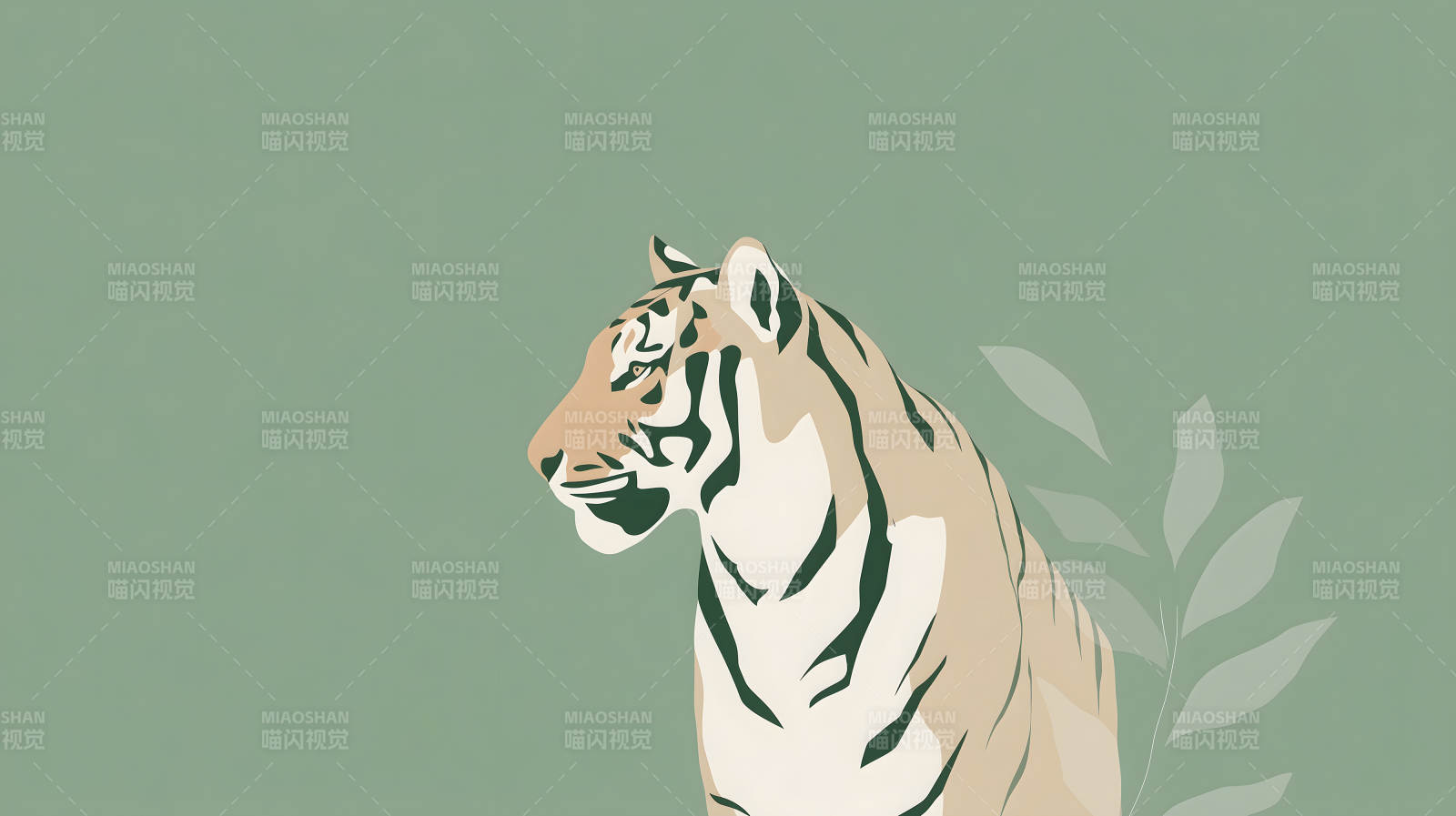 优雅的丛林猛虎图图片