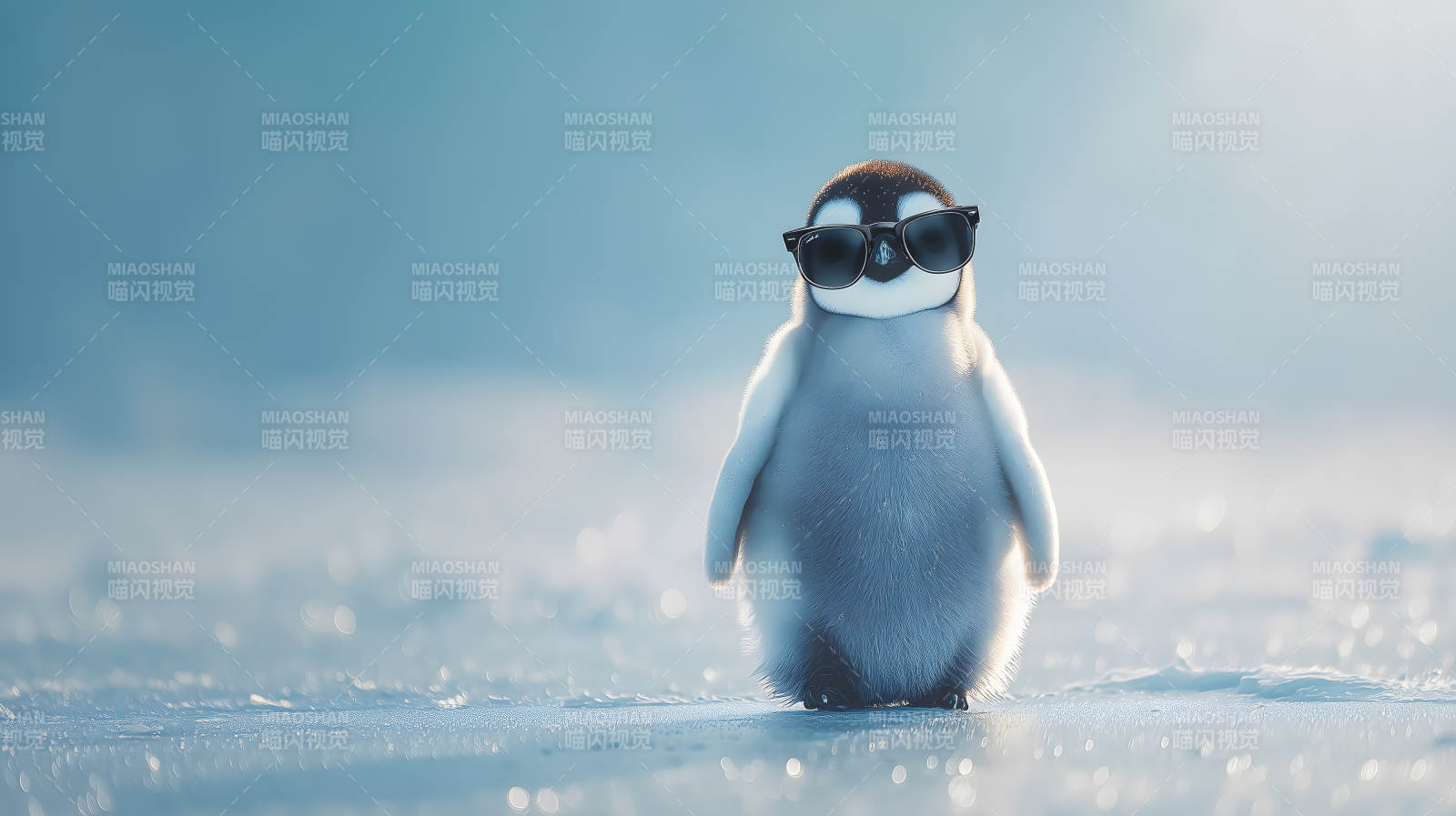 酷酷的企鹅宝宝图片