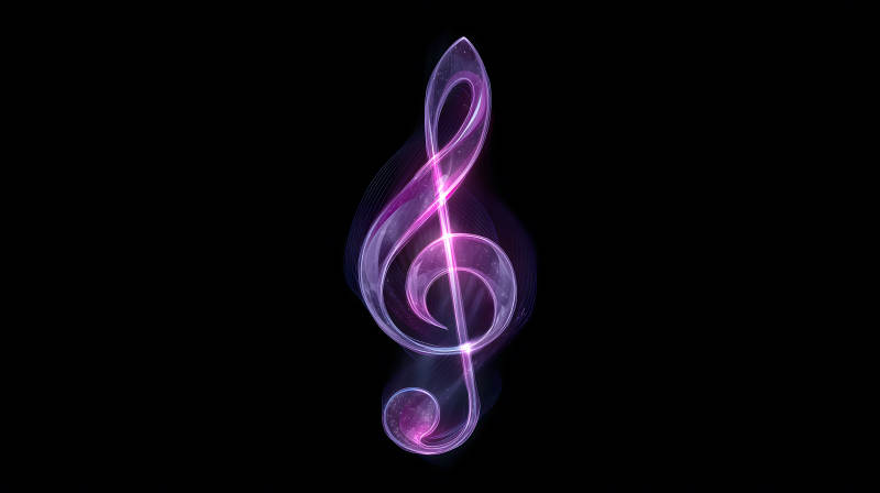 梦幻般的音乐符号图片