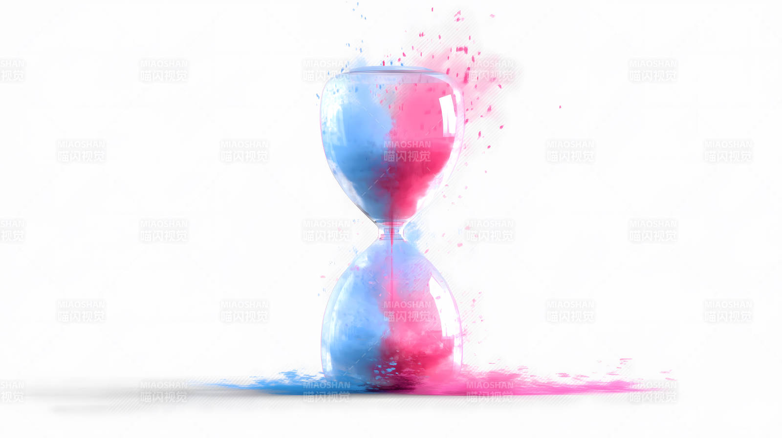 时间流逝的色彩交融图片