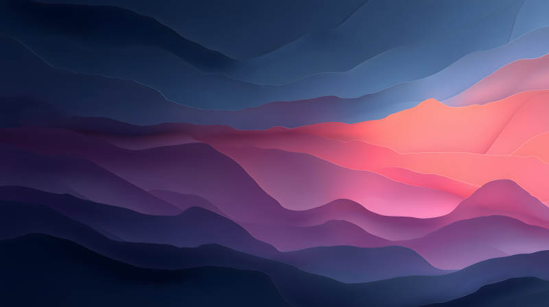 层峦叠嶂的梦幻山脉图片