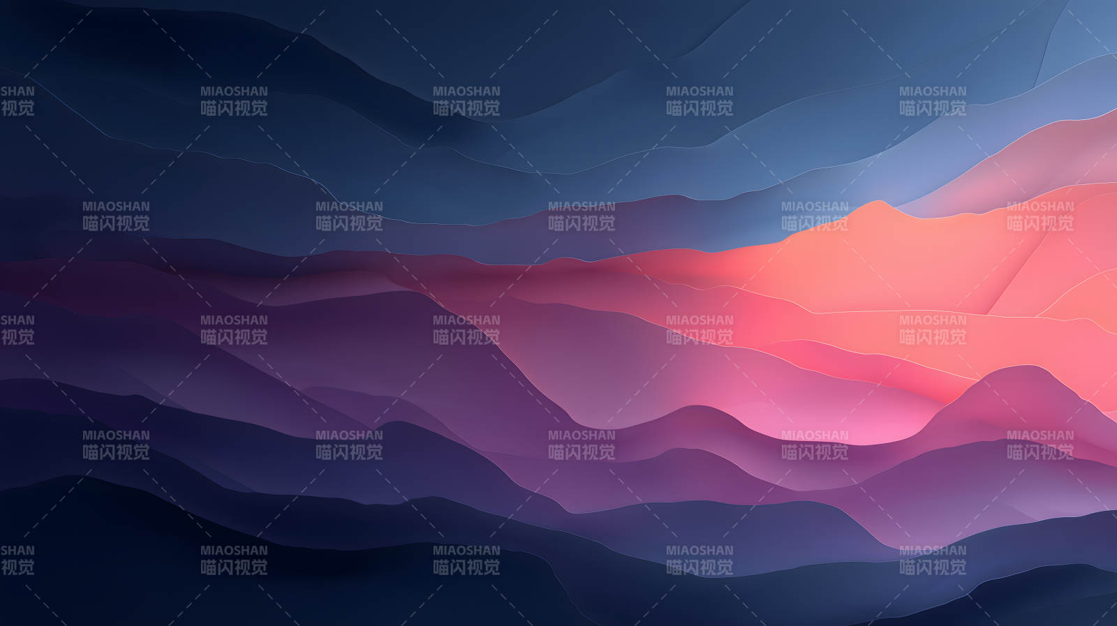 层峦叠嶂的梦幻山脉图片