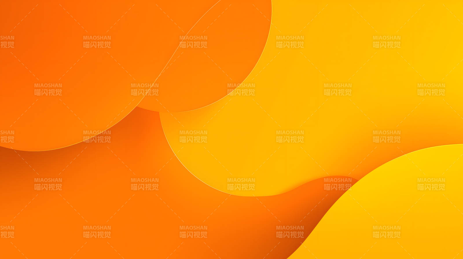 橙黄渐变的抽象艺术图片