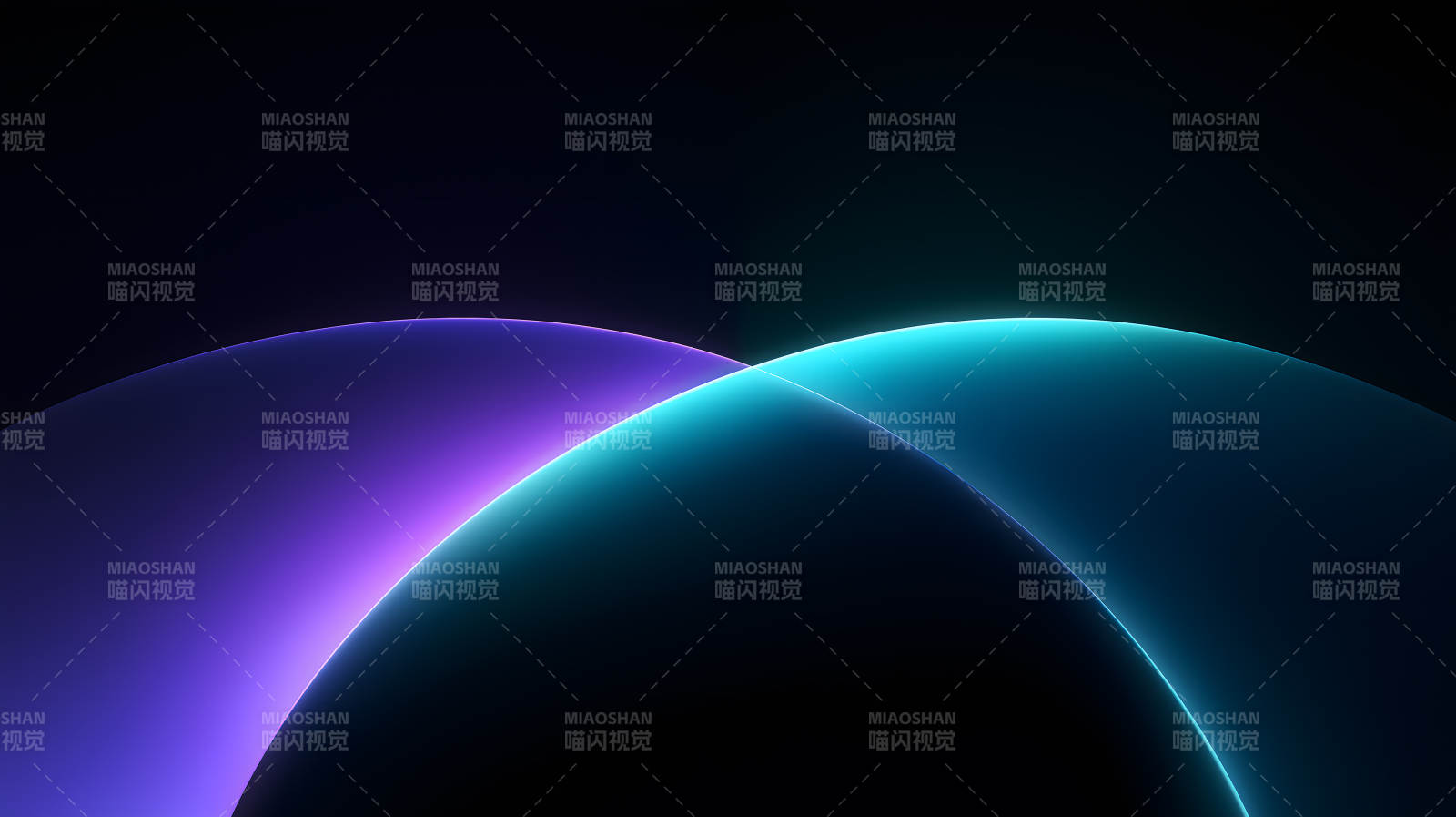 梦幻霓虹光影交汇图片