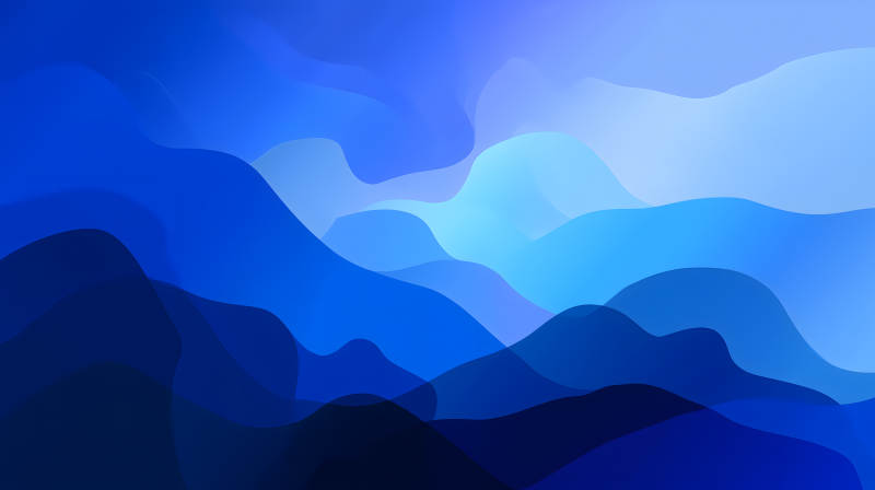 蓝色山峦的抽象艺术图片