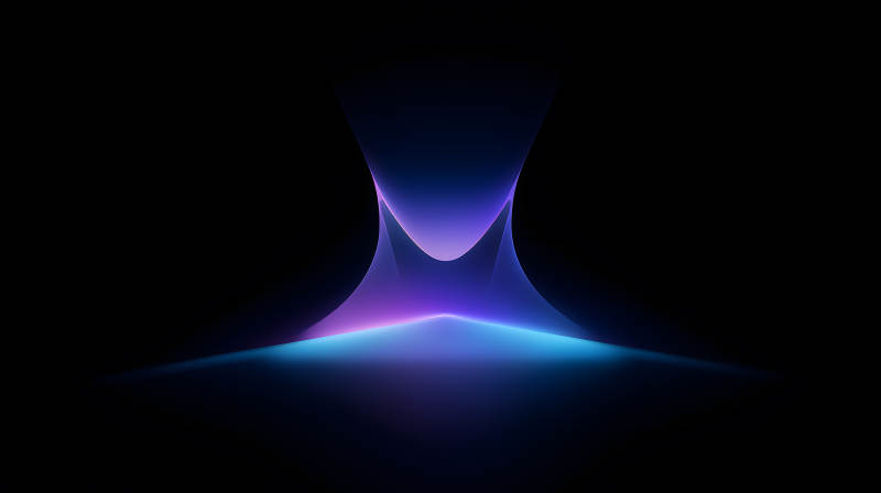 深邃的紫色蓝色光晕图片