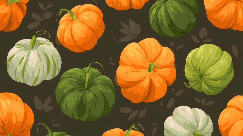 多彩南瓜秋季丰收图图片