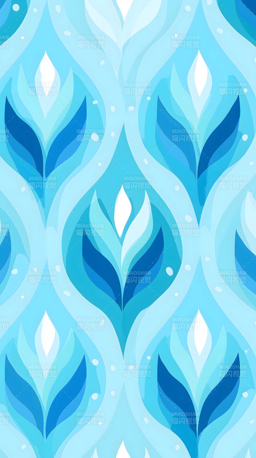 梦幻冰晶花纹图案图片