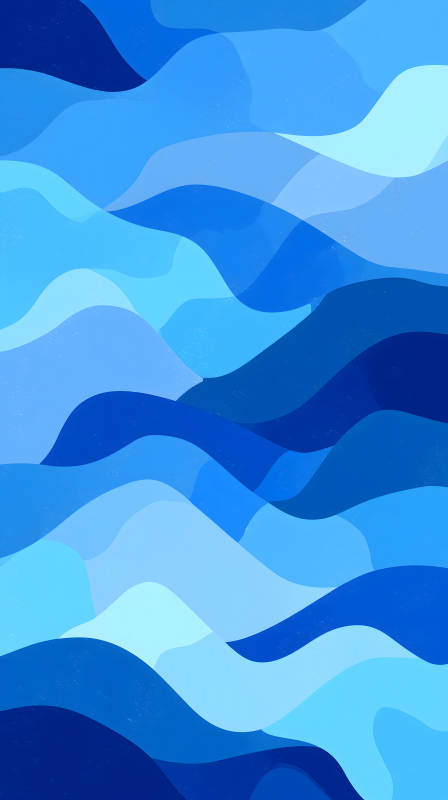 蓝色波浪抽象艺术背景图片