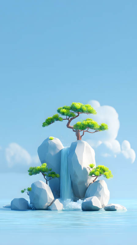 宁静祥和的世外桃源图片