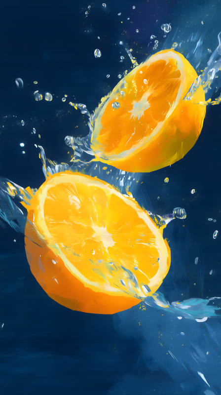 清凉夏日，橙香四溢图片