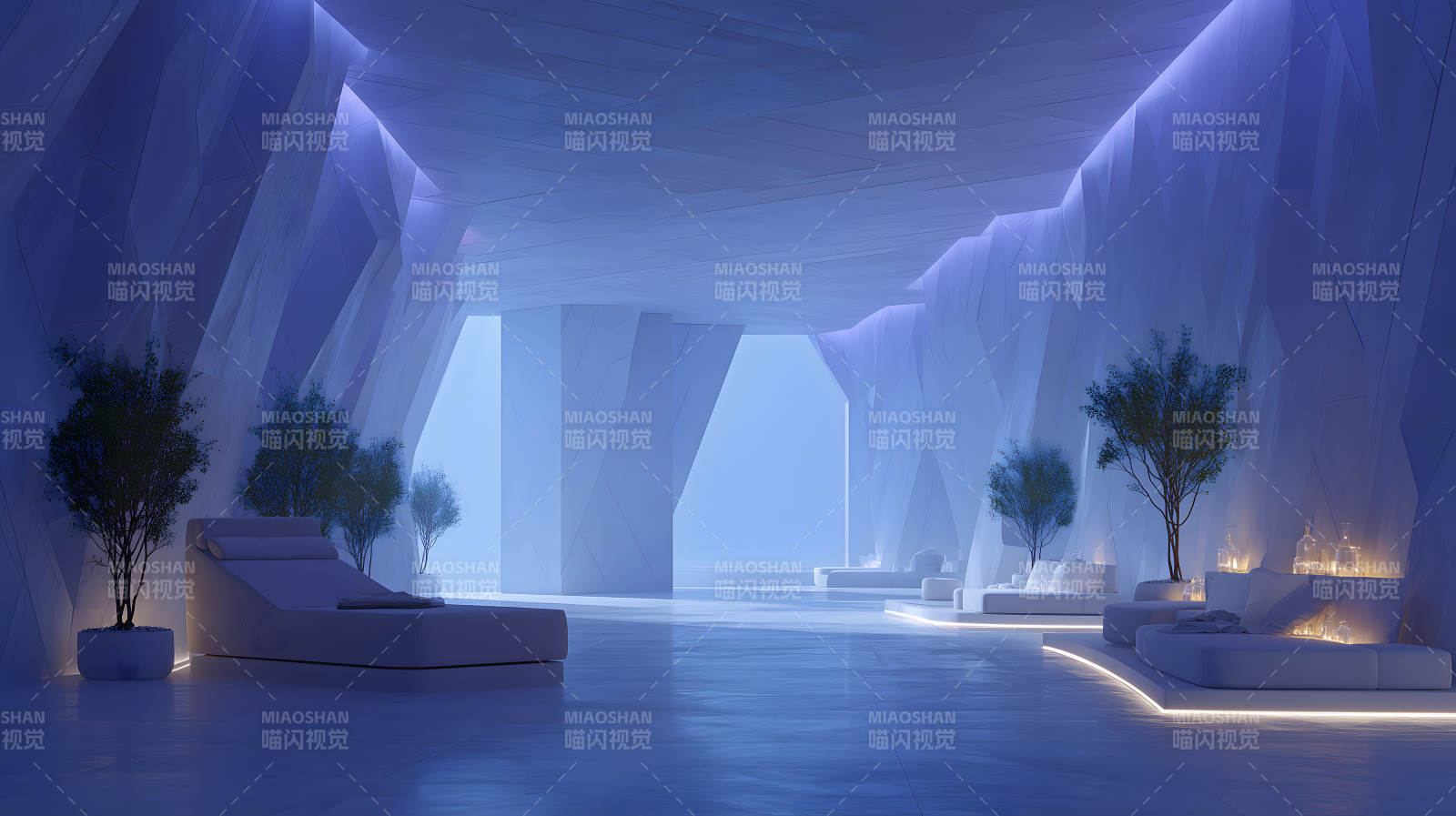 宁静致远的现代化休息室图片