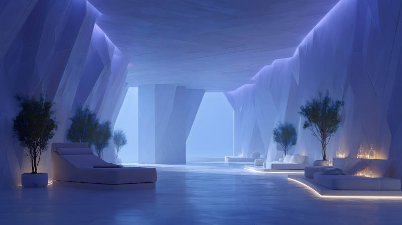 宁静致远的现代化休息室图片