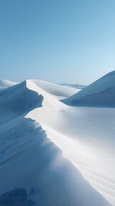 宁静的白色沙丘景色图片
