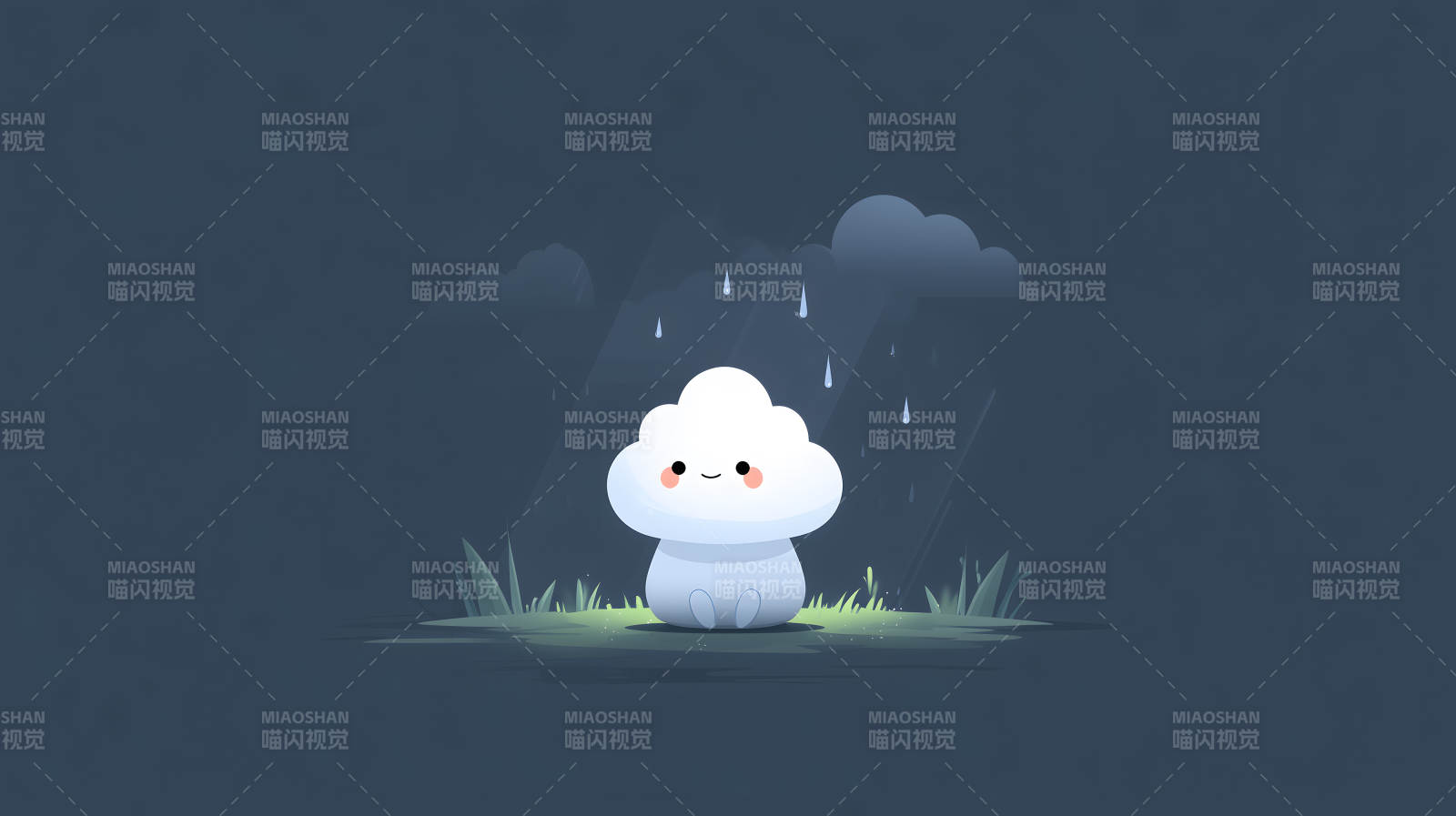 雨夜里的小云朵图片
