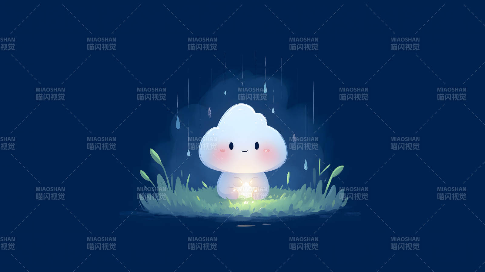 雨夜里的小云朵图片