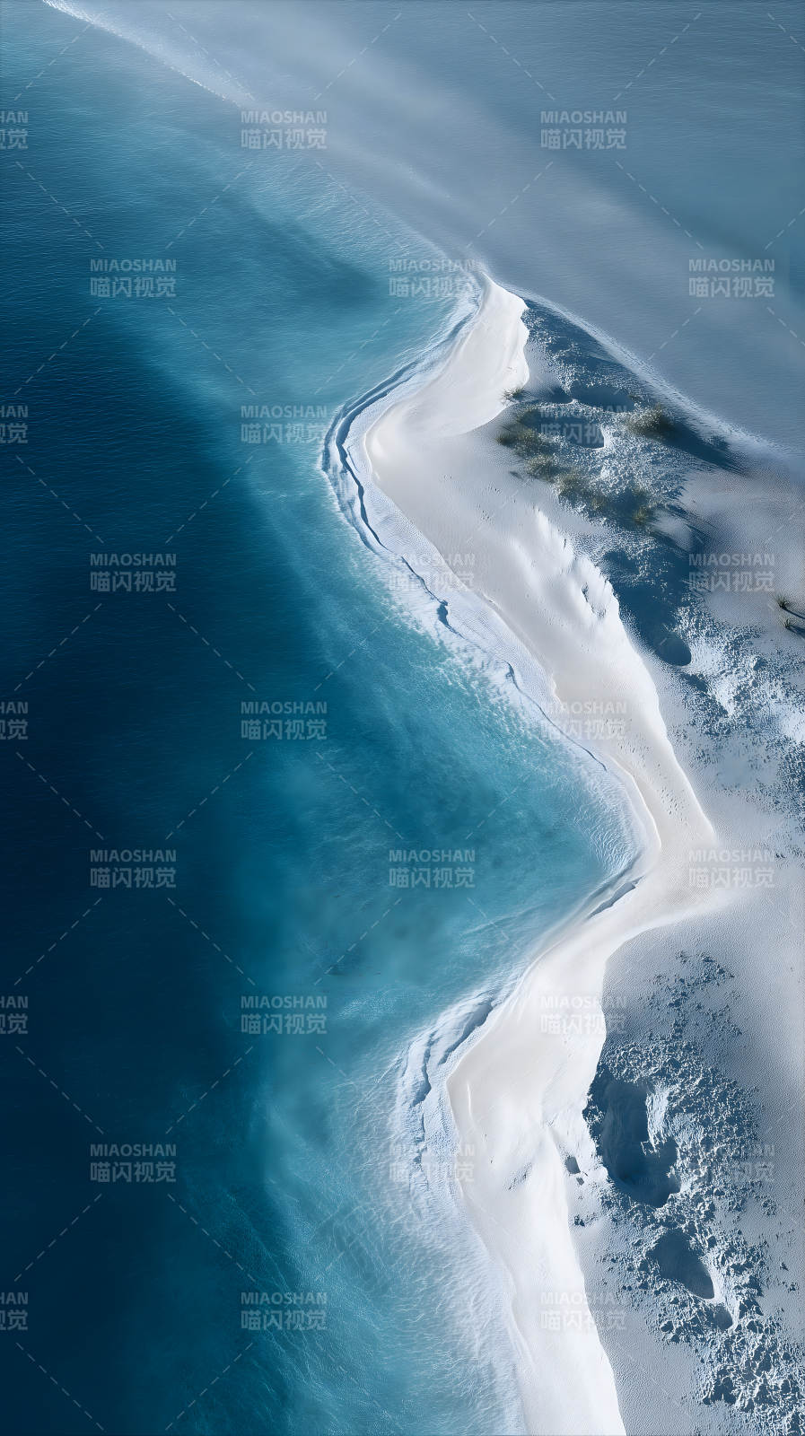 海滩与海洋的交汇图片