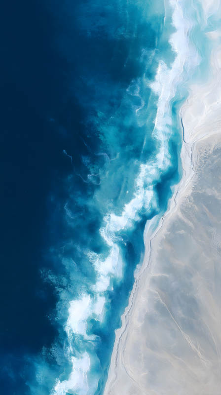 海天一色，沙滩如画图片