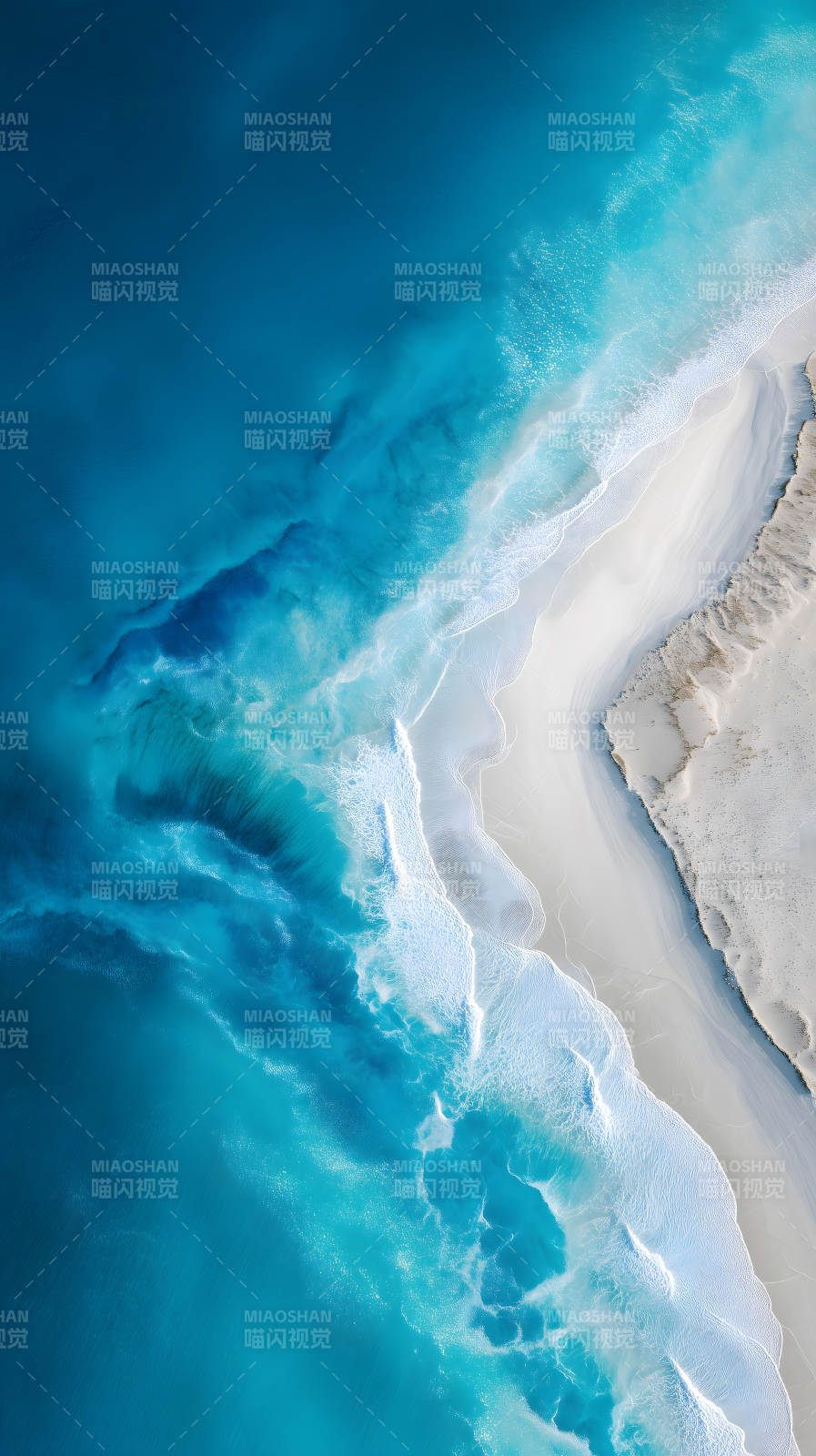 海滩与碧海的交汇图片