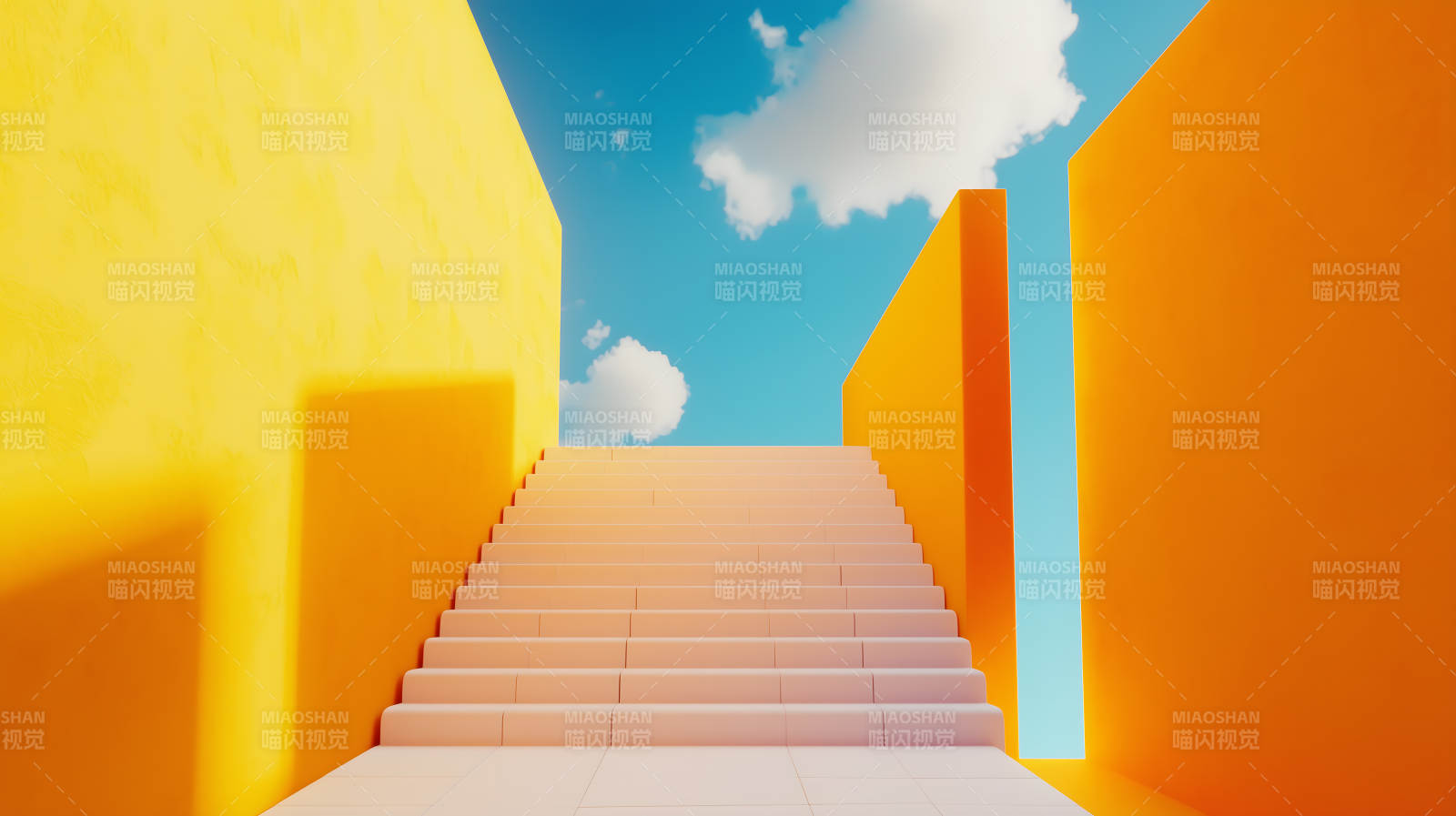 通往天空的阶梯图片