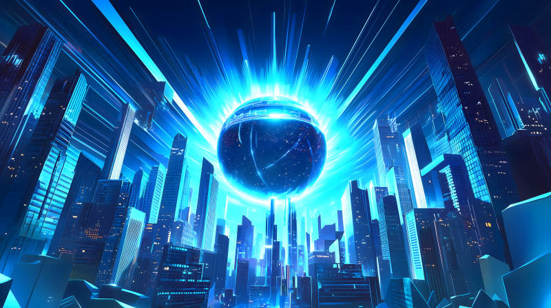 未来都市奇观图片