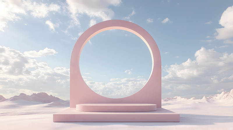 粉色梦幻场景图片