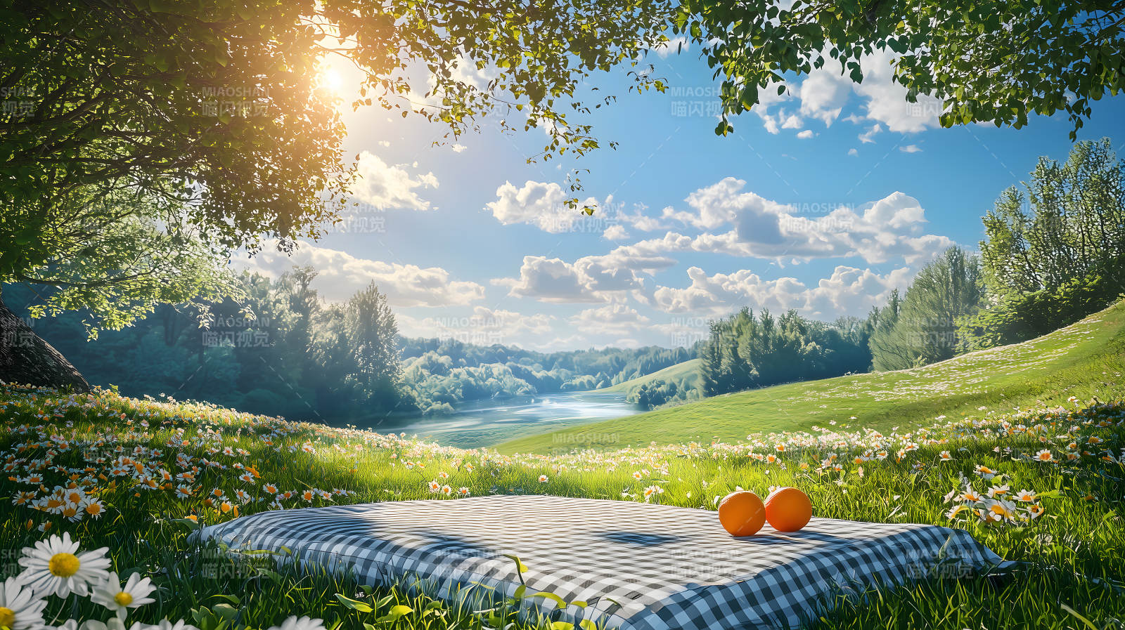 田园野餐的美好时光图片