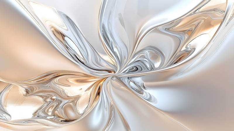 流动的金属光泽图片