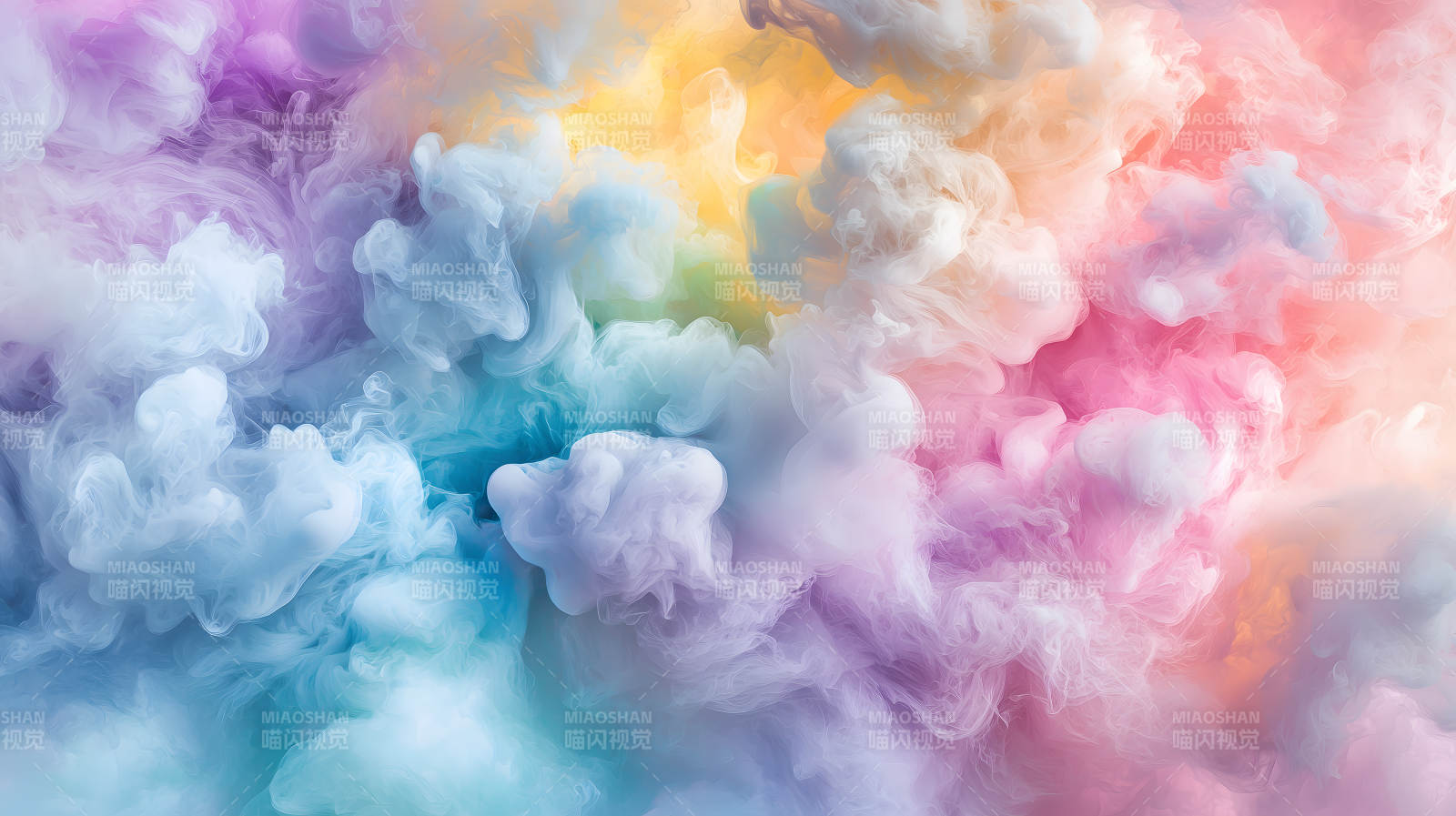 梦幻彩色烟雾图片