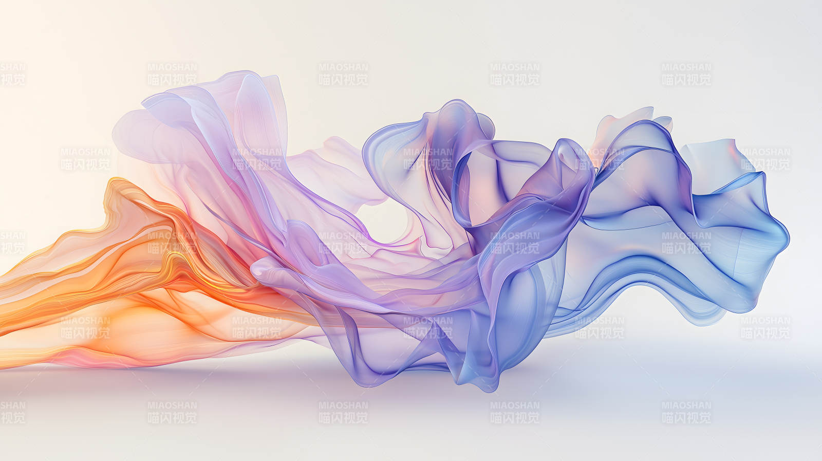 飘逸的彩色丝绸图片