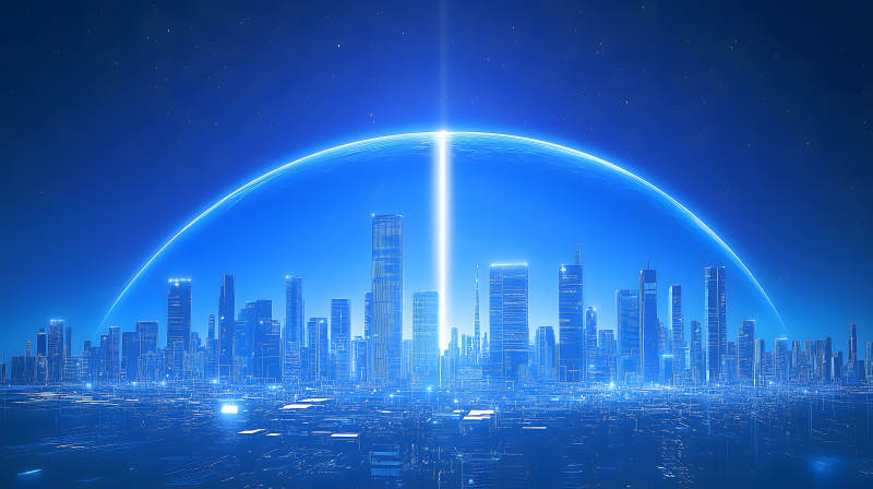 未来都市全景图图片