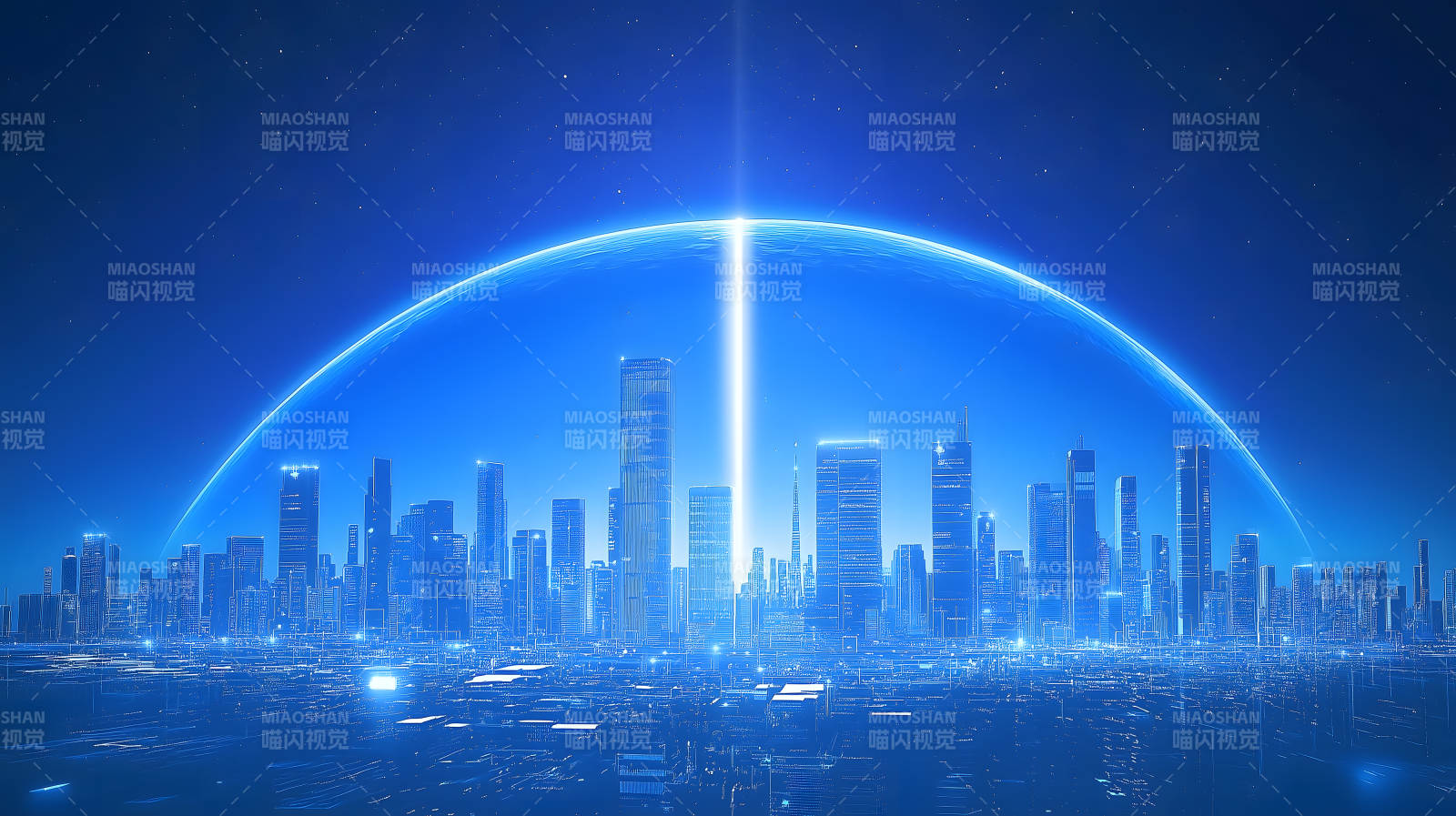 未来都市全景图图片