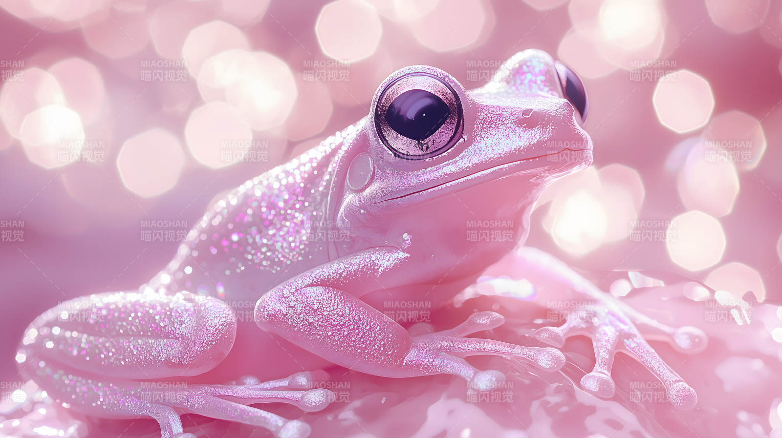 闪耀粉红小青蛙图片