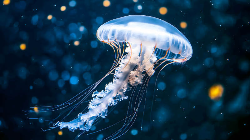 幽蓝深海的精灵图片