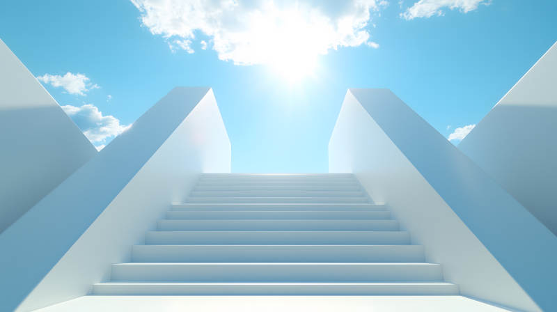 通往光明的天梯图片