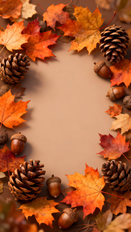 秋日主题装饰框架图片