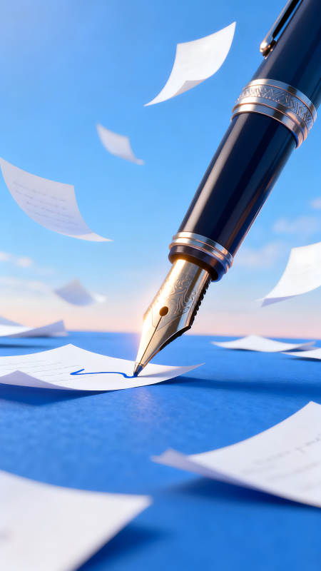 书写与飞舞的文字图片