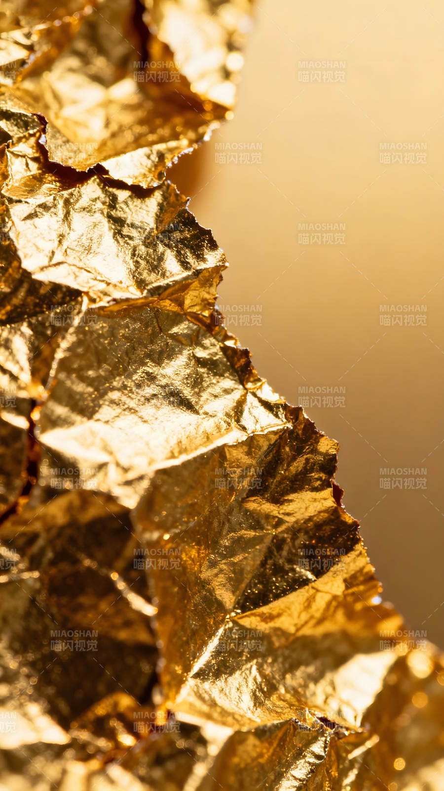 金箔细节特写金光闪耀图片