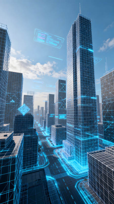 未来城市科技感十足图片