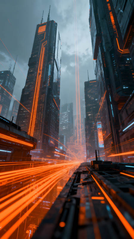 未来城市科技感光影图片