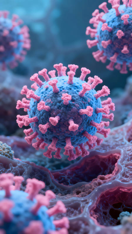 病毒细节微观景象展示图片