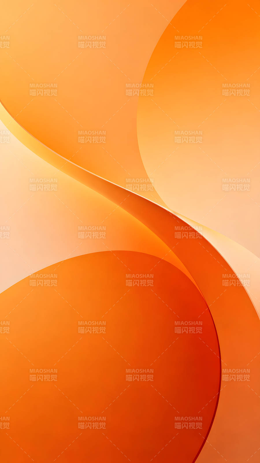 橙色抽象几何形状设计图片