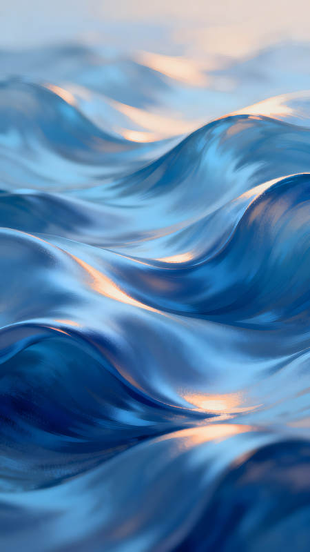 水面波纹抽象画图片