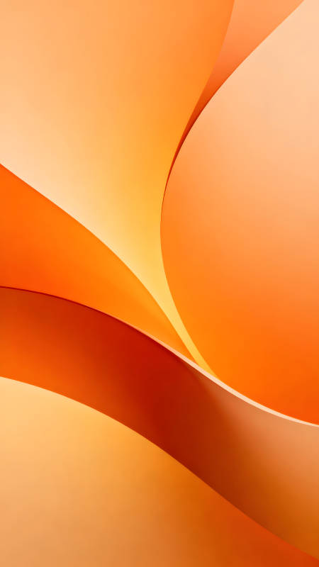 橙色抽象纸张几何构成图片