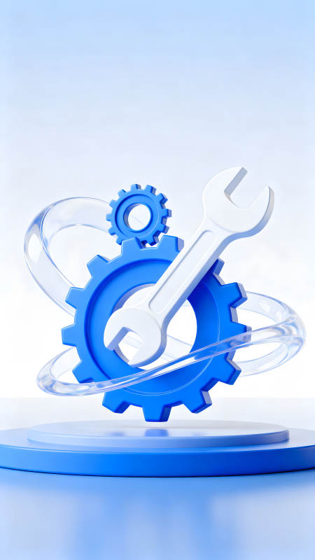 机械维修与维护的抽象表达图片