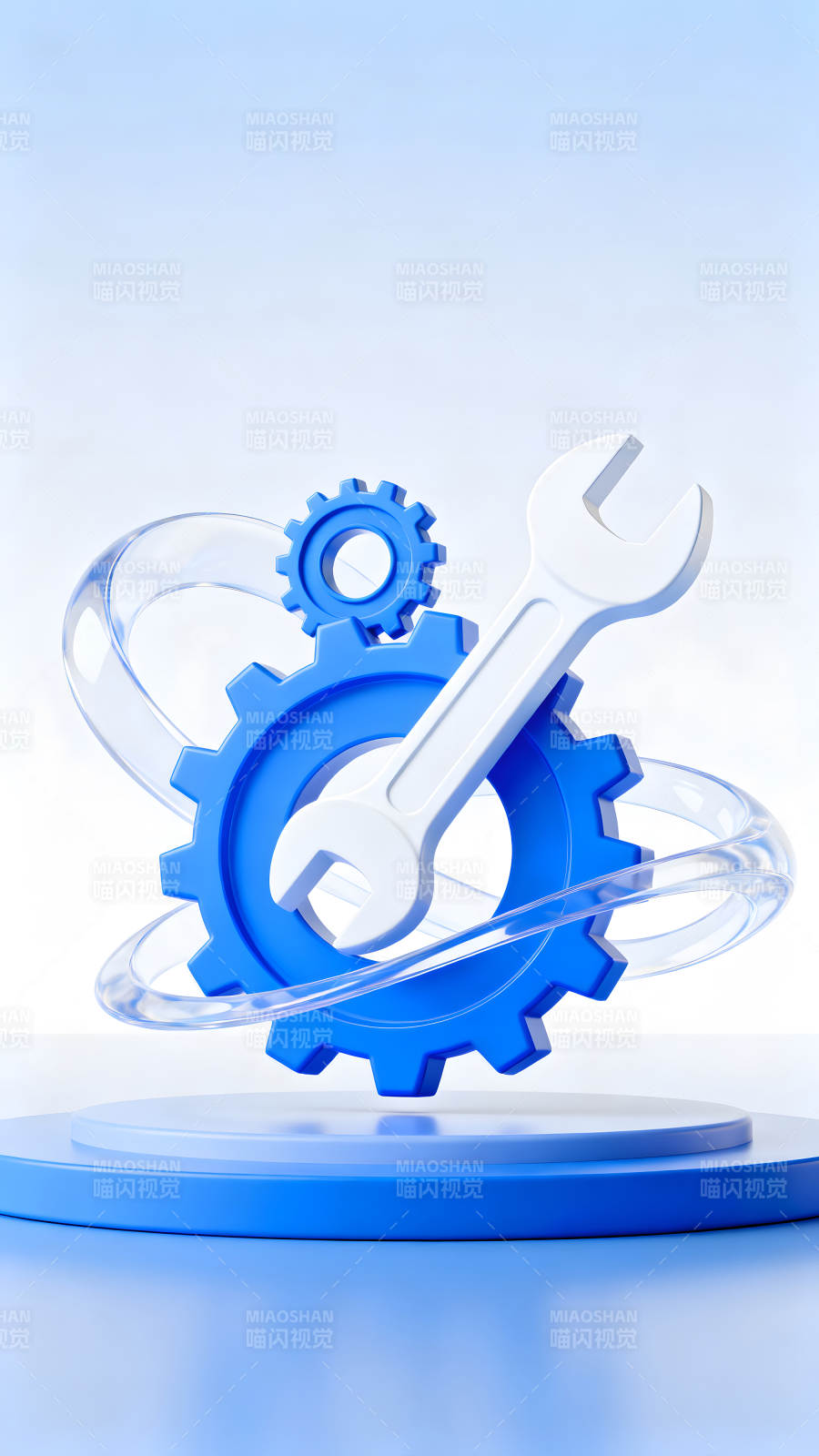 机械维修与维护的抽象表达图片