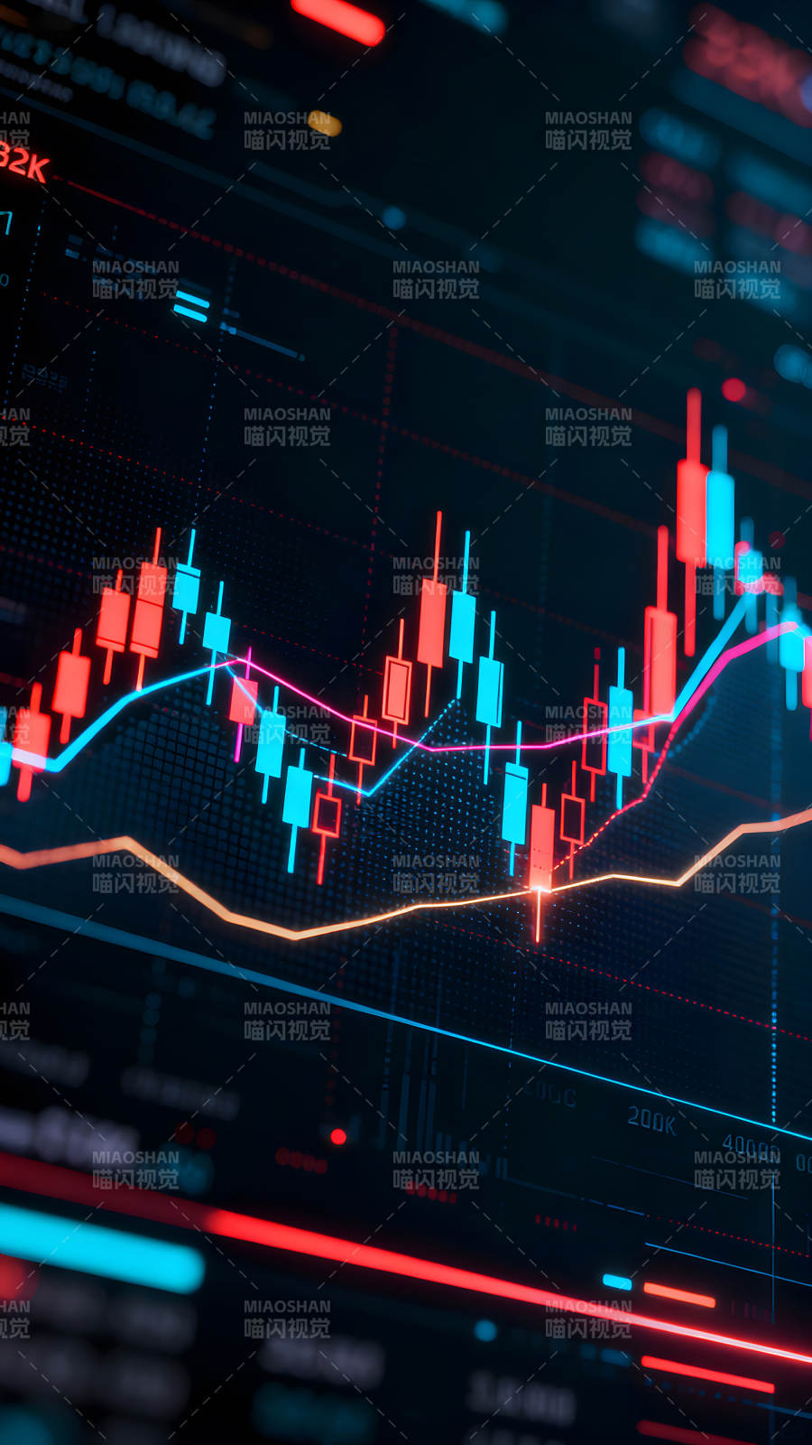股市波动图表数据可视化图片