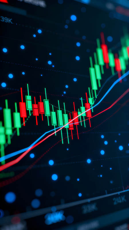 金融市场图表分析数据可视化图片