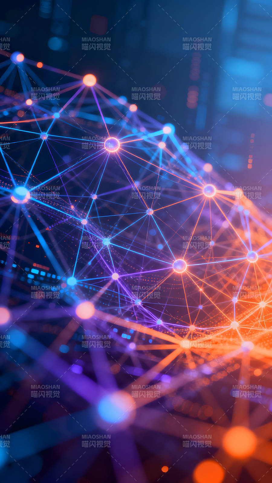 科技感十足的数字网络图片